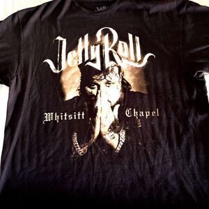 Jelly Roll Whitsitt Chapel Black T-Shirt Country Music Band Men’s 2XL